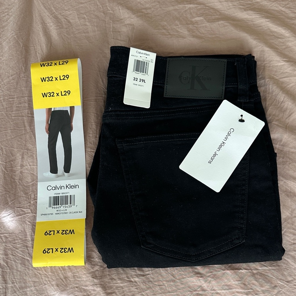 Calvin Klein Straight Black Jeans